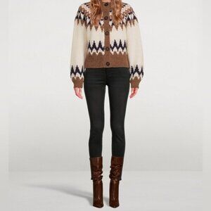 Frame Le High skinny denim fray hem jeans Sz 26